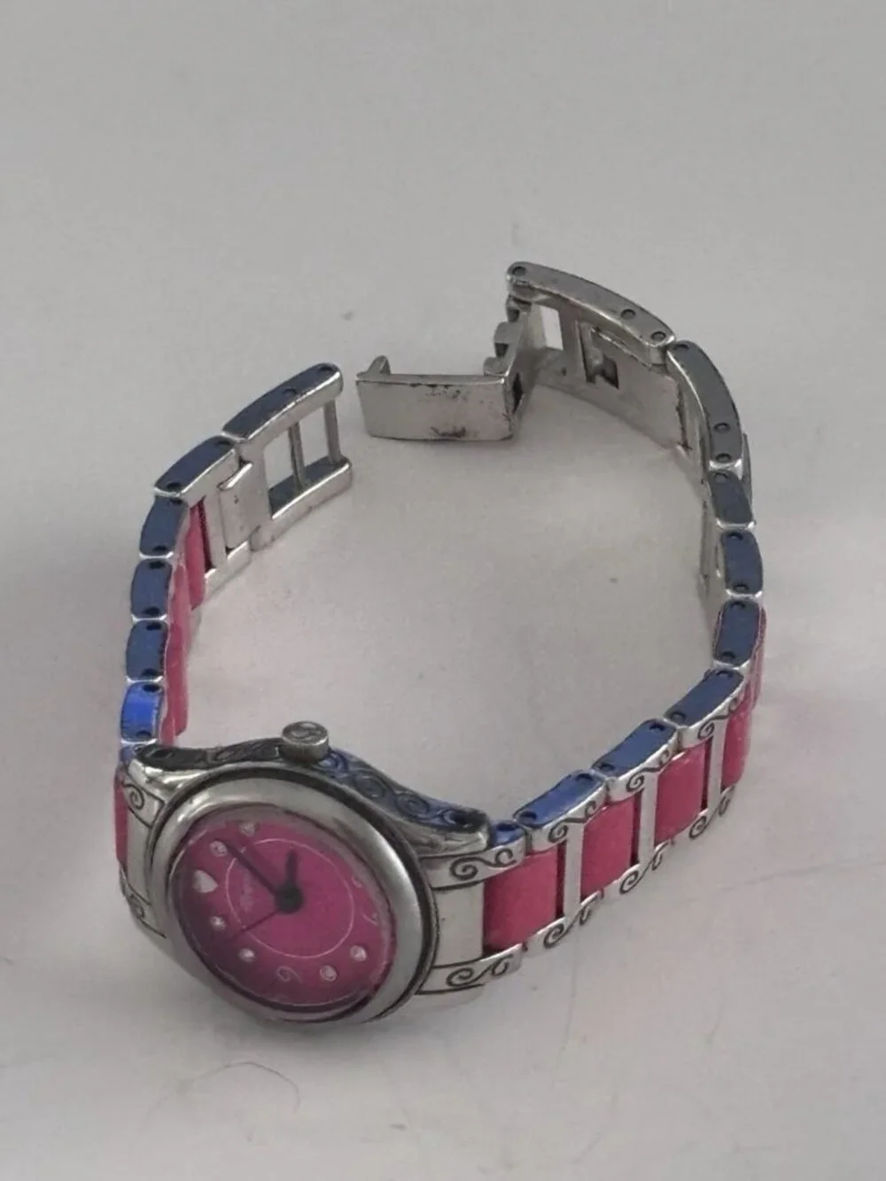 Classic Ladies Brighton Baby Brooklyn Silver Plate Watch - Pink New Battery